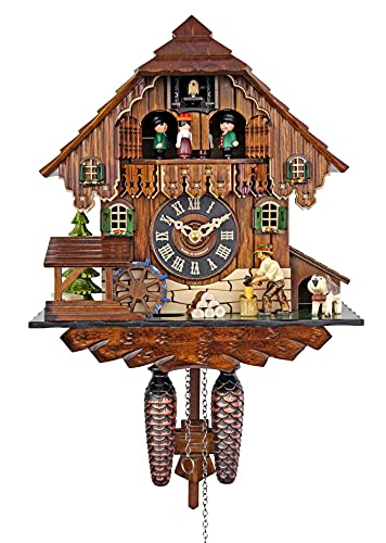 Engstler Adolf Herr Quartz Cuckoo Clock - The Busy Wood Chopper #TOP4