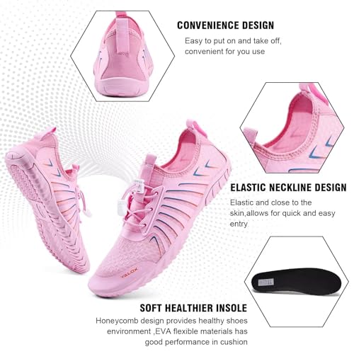 Image of YALOX Water Shoes Men's Women's Swim Shoes Outdoor Beach Barefoot Quick-Dry Aqua Pool Socks Swimming Yoga Surfing Exercise