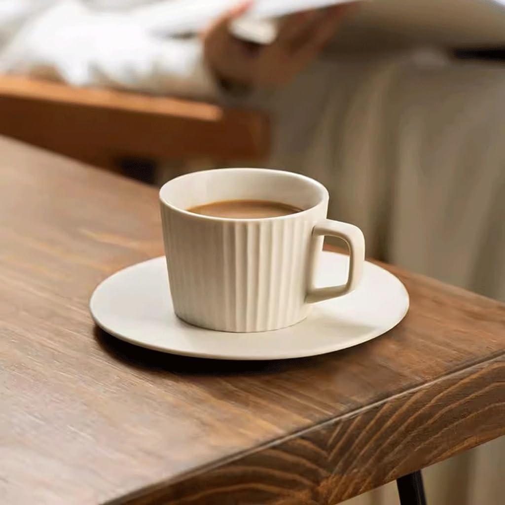 レストランコーヒーマグ レトロコーヒーカップ朝食カップ個人的なセラミックカップホームマグアフタヌーンティーラテドリンクカップ ハンド