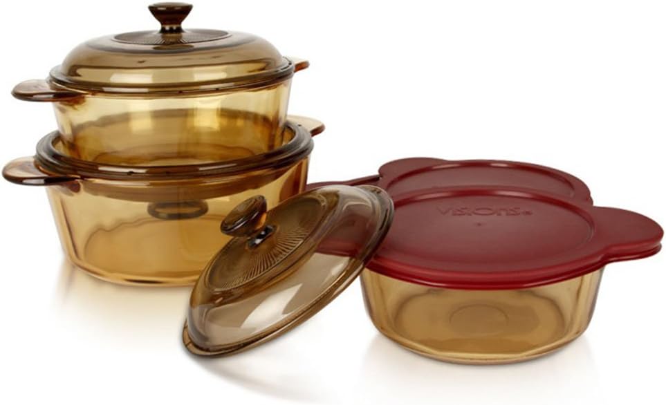 Visions Vs336 Pot Kitchen Cookware Saucepan Heatresistant Glass Cookpot Pasta