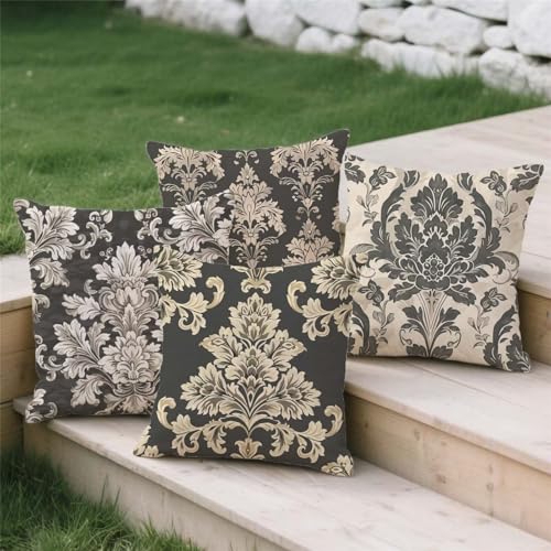 Housse coussin 50x50cm impression double face style bohémien chic - 4