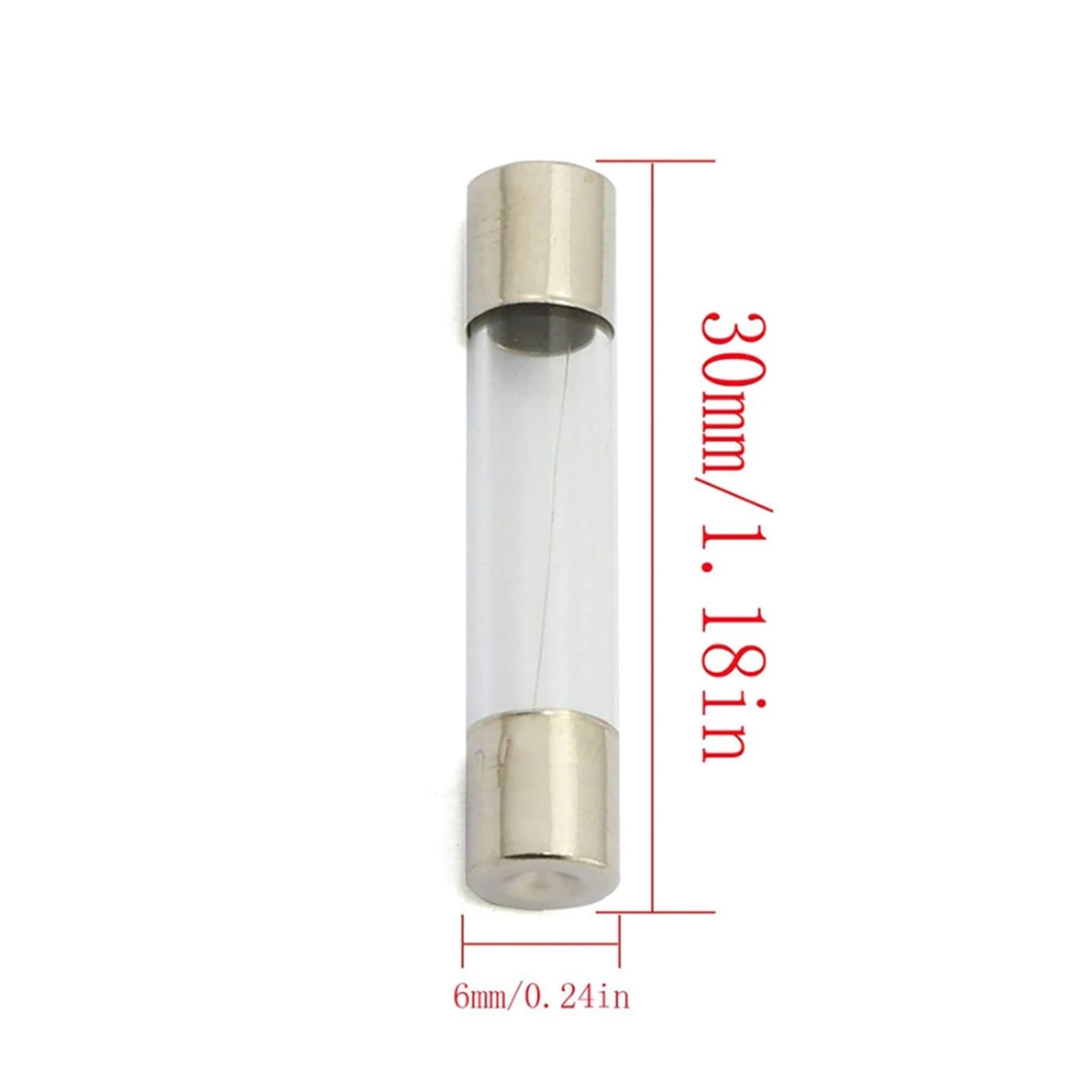 Fusibile 82 PZ 6x30mm 0,5-30A Fusibile in Vetro a Fusione Rapida Fusibili in Vetro a Fusione Rapida Kit Assortiti con Scatola di plastica 250V