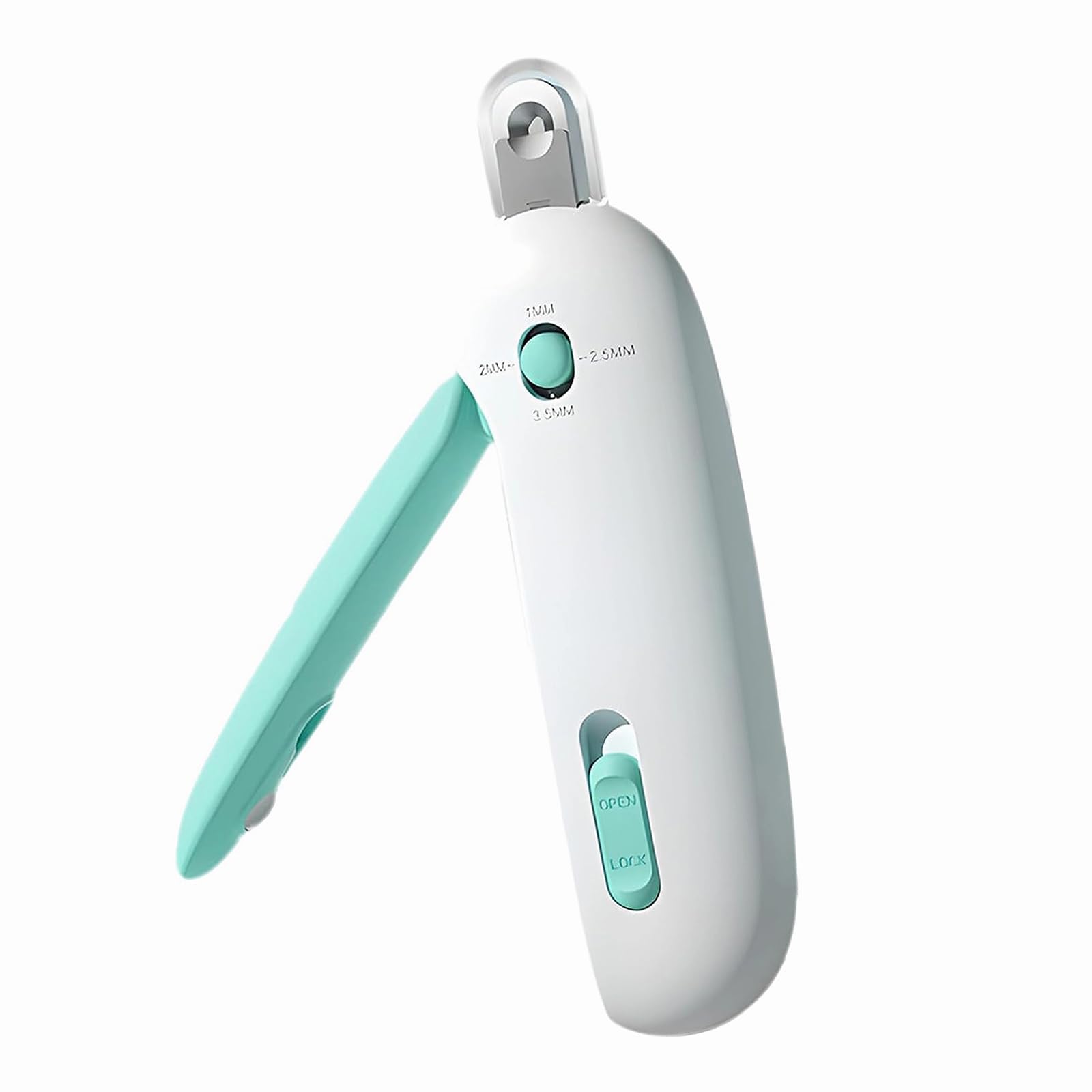 Adjustable Cat Nail Clipper to Avoid Excessive Cutting, Cat Nail Trimmer with Nail File, Pet Nail Clippers for Kitten Bunny Guinea Pig Rabbit Ferret (Blue)