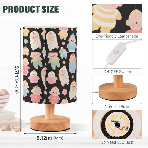 Lámpara de mesa infantil con luz de noche y USB miniatura 3
