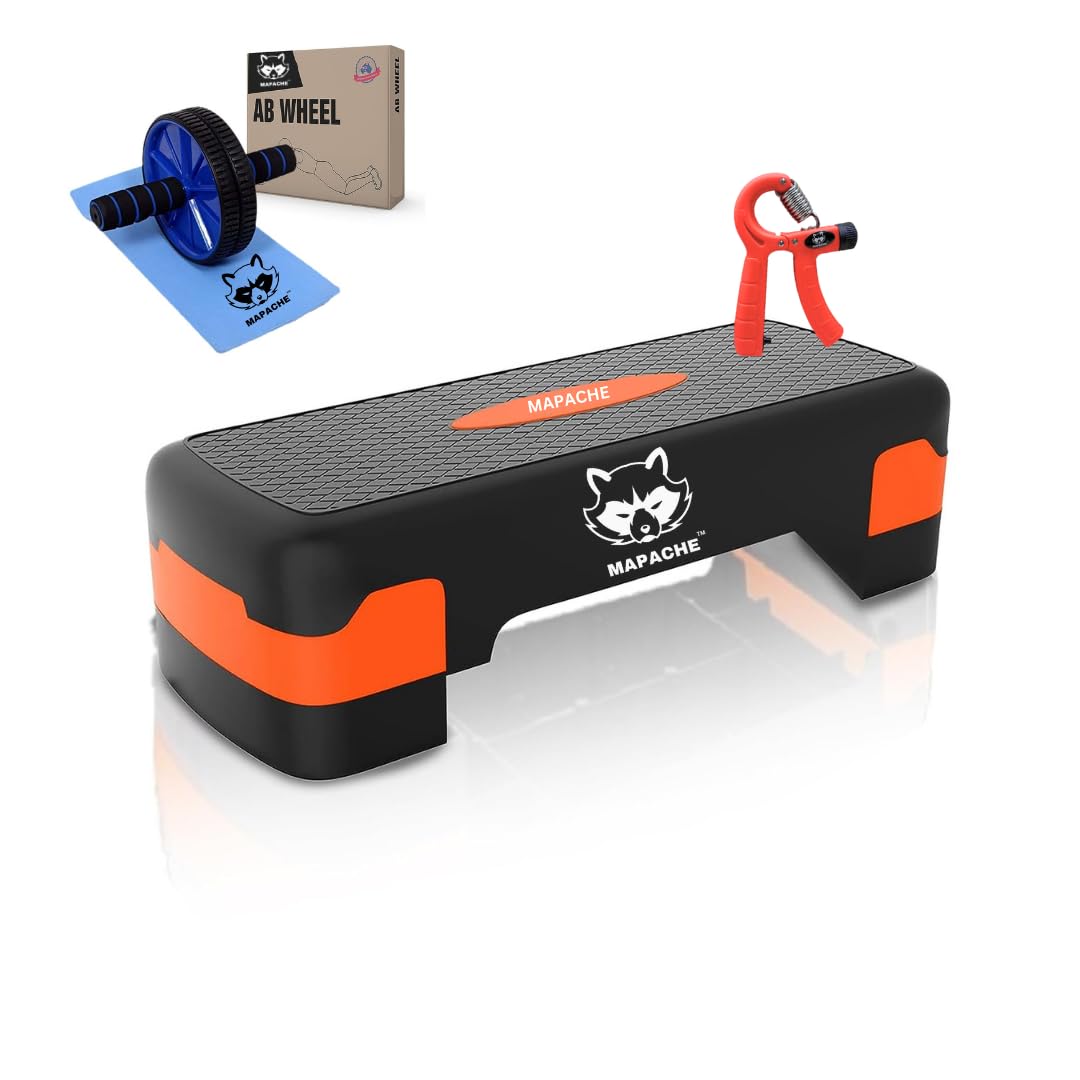 See full amazon price history chart for Mapache Aerobic Stepper With Ab Wheel roller Plus Hand Gripper for Home and Gym Use,Anti-Skid,Tough, Stepper Color (Bright Orange) Mapache Aerobic Stepper With Ab Wheel roller Plus Hand Gripper for Home and Gym Use,Anti-Skid,Tough, Stepper Color (Bright Orange) (B0CL9HHXBY) Amazon Price History, Amazon Price Tracker