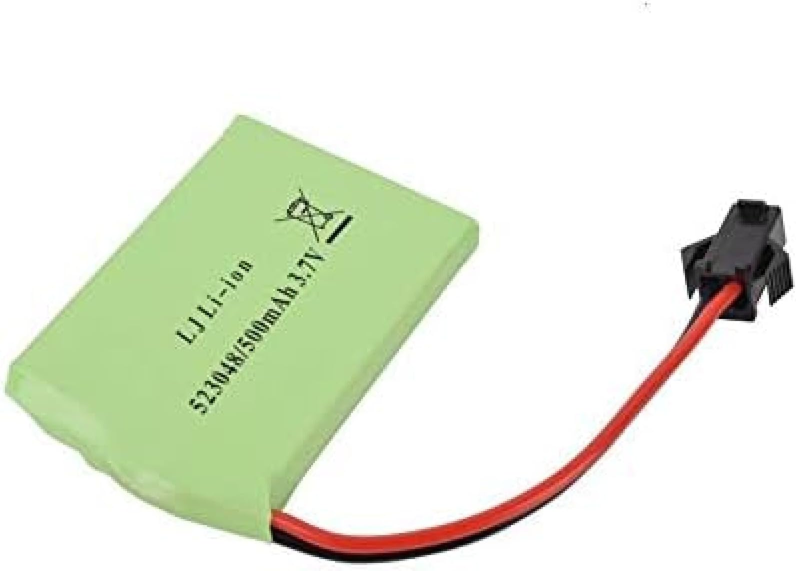 6PCS 3.7V 500mAh Li Batteries With 6-in-1 Charger - For DE35/38/40/50 RC Cars & Toys