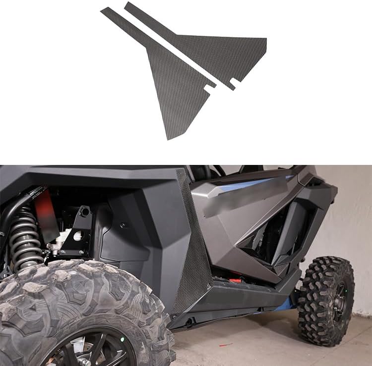Soft Carbon Fiber Interior Kit Cover Trim Sticker Compatible with Polaris RZR Pro Xp Ultimate 2021+ (4pcs/Set Hood Cover Trim Sticker)