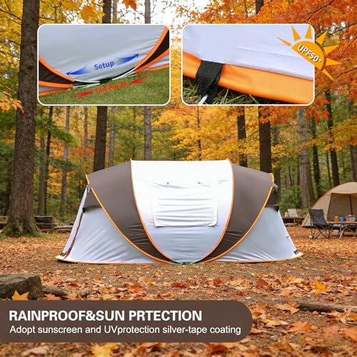 Carpa instantánea para 6 personas beige miniatura 4