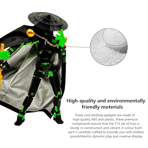 Image of Action Figure, Dummy 13 Action Figure Toys, Polyarticular Movable Titan , High Degree&Freedom Multi Articular action figures, 3D Printed Toys for Desktop Decoration&Game Lovers