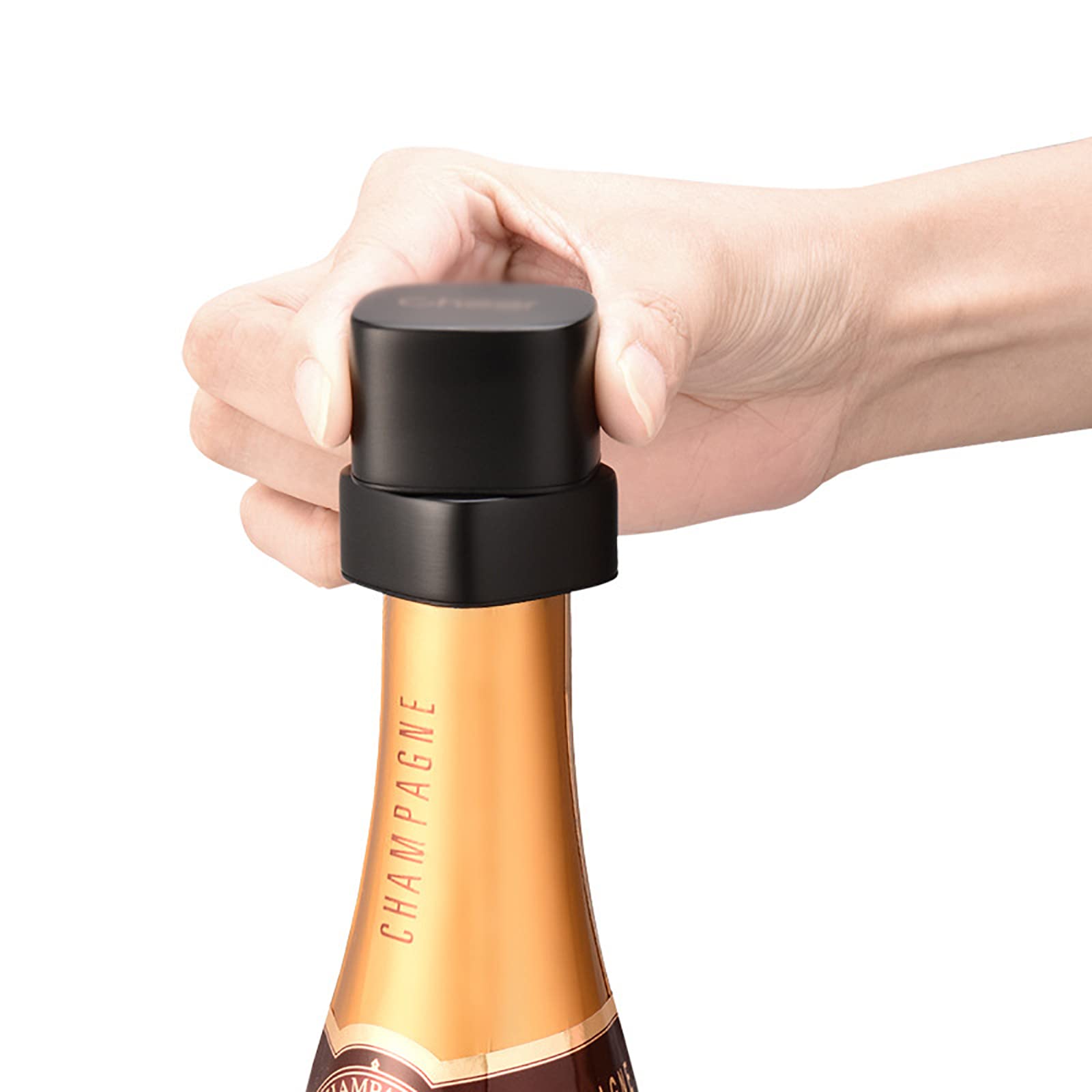 Bouchon De Champagne, Scellant De Bouteille De Champagne Scellé en Silicone, Économiseur Et Scellant De Champagne, Longue Durée Et Durable, Meilleurs Accessoires pour Champagne Mousseux