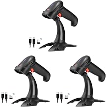 Tera HW0002 Wireless Barcode Reader, Supports Both Wired Wireless, 1-Dimensional, 2-Dimensional, QR Cord, USB, 2.4 GHz, Bluetooth-Compatible, LCD Display, Barcode Reading, Technical Compliant, Stand