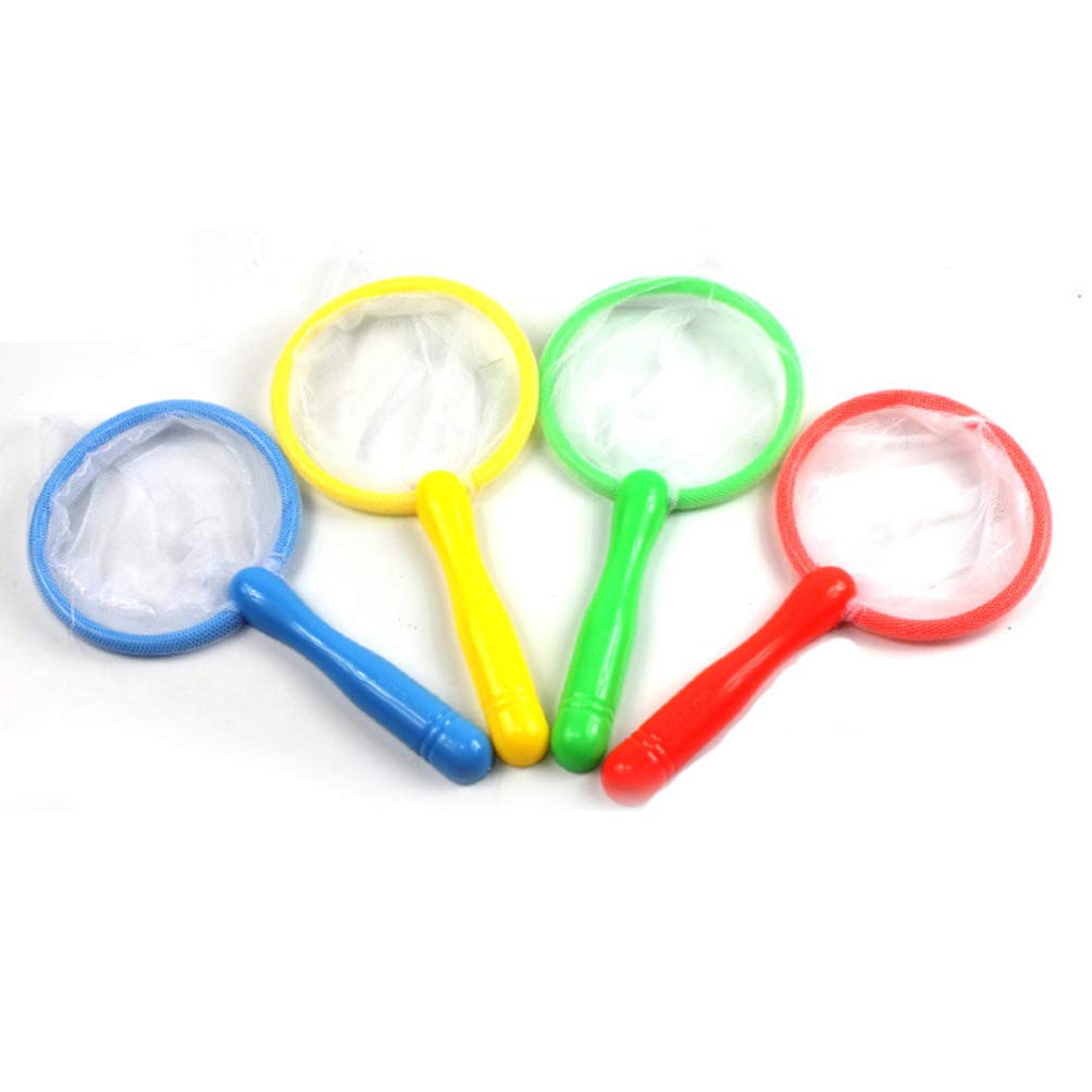 TOYANDONA 10 Pcs Mini Filet de Pêche Petit en Plastique Insecte Attraper Filet de Pêche Net pour Enfants Enfants