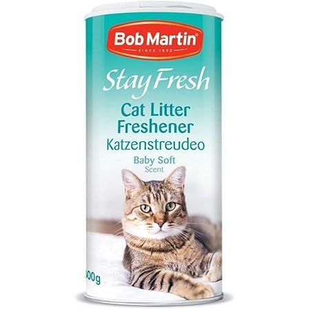 4 X Bob Martin Stay Fresh Cat Litter Freshener Baby Soft Powder Scent 400g Amazon Co Uk Pet Supplies