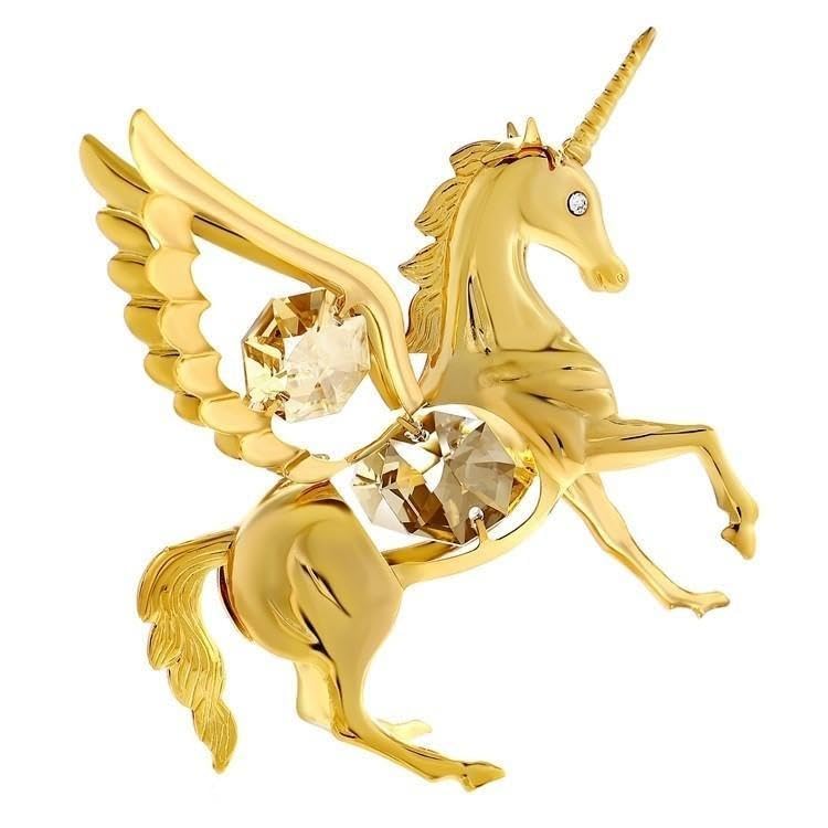 Amazon.co.jp: ペガサス ゴールド 置物 馬 ウマ 午年 競馬 高級