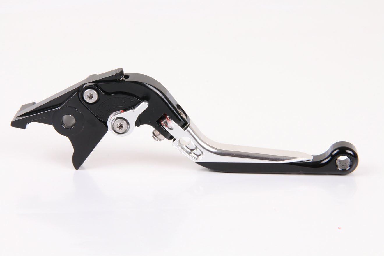 Brake Clutch Levers Compatible with Yamaha VMX-12 Vmax 1200 1985-2002 (Silver Black)