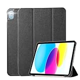 Awubaige ForiPad（A16）ケース 第11/10世代（2025/2022モデル） 11インチ タブレットケース iPad 第11世代 2025専用カバー 高級PU レザー スタンド機能付き スリムな三つ折りスタンドケース 防水防汚 耐久 Pencil/USB-C完全対応 自動ウェイク/スリープ 耐久性保護 シリーズ (ブラック)