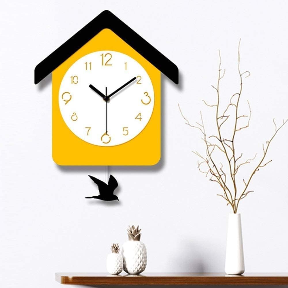 Acrylic Modern Minimalist Swing Wall Clock Living Room Bedroom Art Clock Creative Student Dormitory Wall Clock Dining Room Corridor Clock