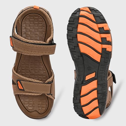 Image of Centrino Men's Phylon Sandals | Lightweight Sports Sandals with Adjustable Straps | Cushioned Comfort Outdoor & Casual Wear | Latest, Daily Use, Stylish | Durable Grip Sole Walking Sandals (9351)