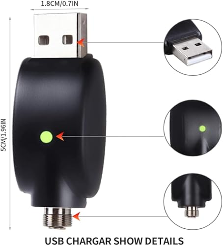 Miniatura 3 de Cable cargador de rosca USB inteligente con indicador LED, 3 unids protección de sobrecarga inteligente adaptador USB para cargador inalámbrico de