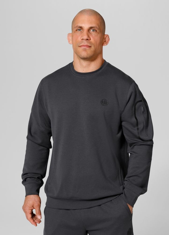 PITBULL Herren Crewneck Sweatshirts Männer Sportliches Pullover Pit Bull West Coast Explorer Sportliches Sweatshirt Sport Sweatshirt
