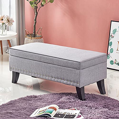 Banco de almacenaje moderno sofa reposapies elegante 100cm 2