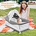 Growaystory Baby Reisebett,Geeignet für Babys von 0-5 Monaten,Portable Reisebettzelt,Klein Zusammenklappbar,Ausgestattet Moskitonetz und Spielzeug,Liegefläche 80 x 40 cm (Grau)