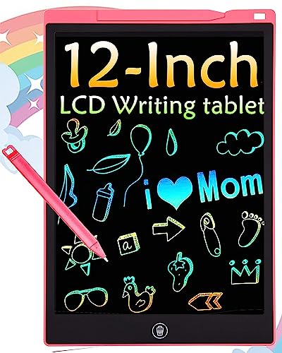 Tableta de Escritura Color LCD 12 Pulgadas, Tablet Escritura Pantalla Colorido Infantil, Tableta...