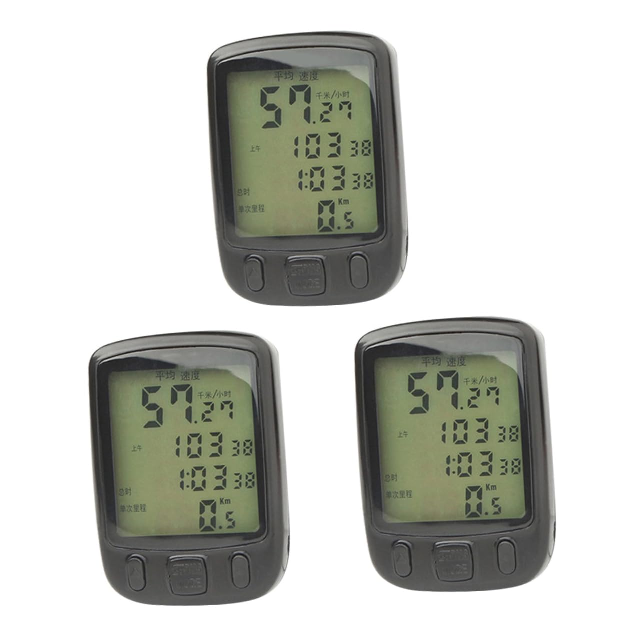 YARNOW 3pezzi Odometro Per Con Display Lcd Computer Per Mountain Bike Facile Installazione e Batteria Rimovibile Per Attività Outdoor