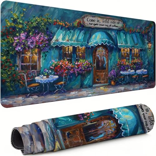 Podkładka pod mysz XXL kwiat 1400x600x3mm antypoślizgowa gumowa podkładka pod mysz dla graczy w domu dokładność kompatybilna z wszystkimi myszami, miękka powłoka wodoodporna ochrona biura do domowego