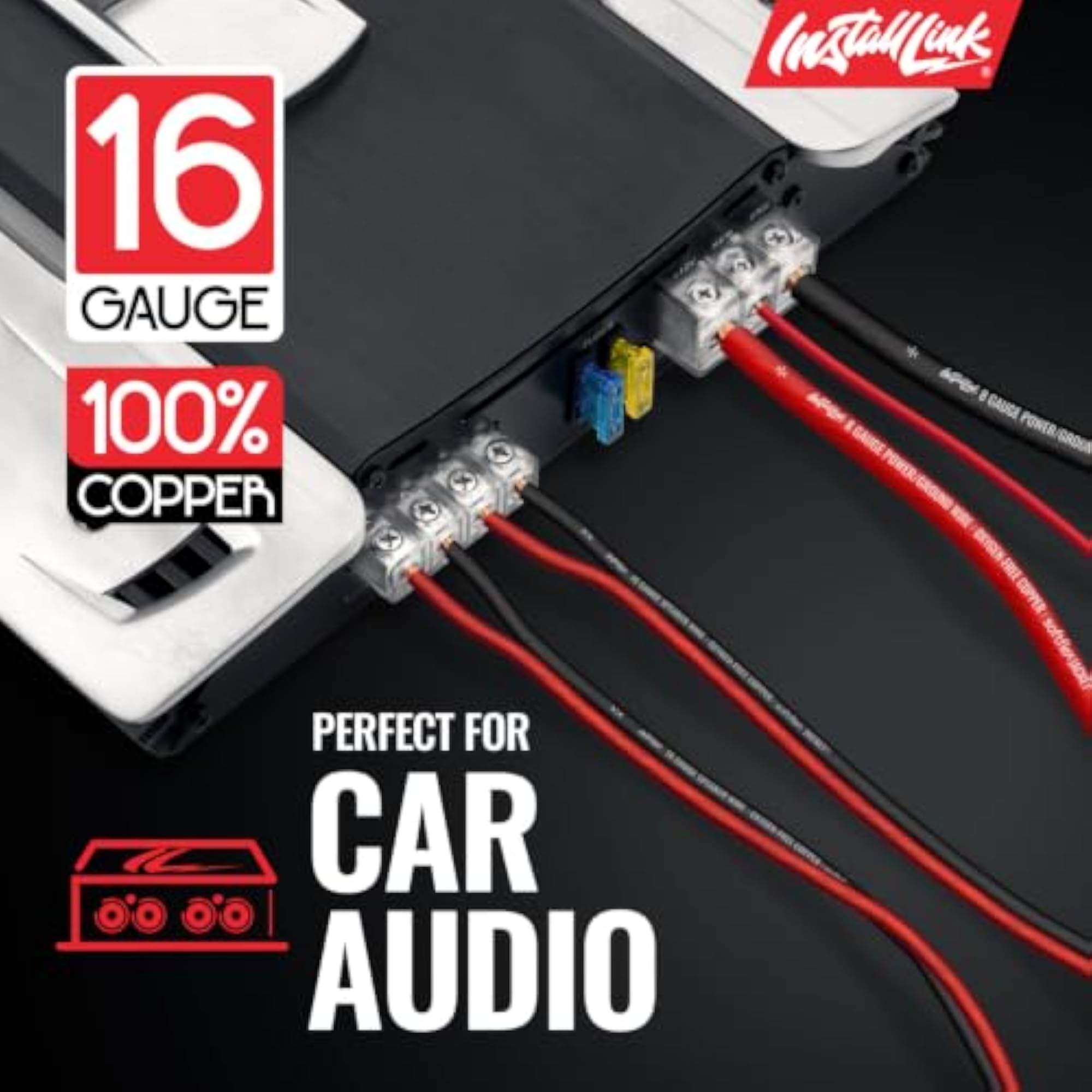 16 AWG Gauge Speaker Wire, 100 Feet