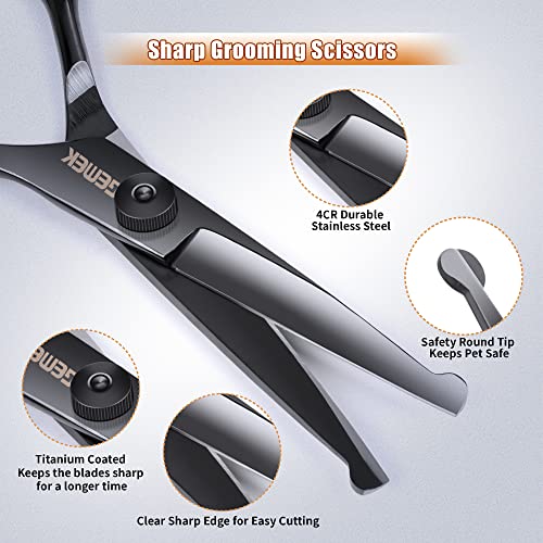 Dog Grooming Scissors Kit with Safety Round Tips - Image 4