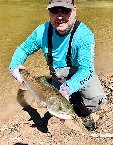 Bassdash Fishing T Shirts for Men UV Sun Protection UPF 50+ Long Sleeve Tee T-Shirt Sky Blue - 2