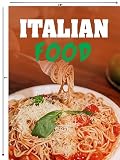 Italian Food | Full Color Window Display Sign Board for Business | 18w x 24h Inches