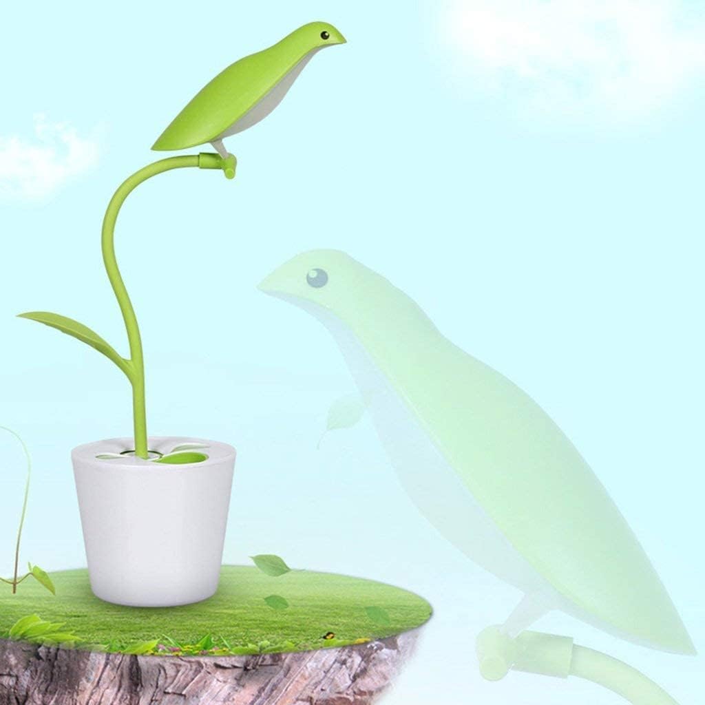 Desk Lamp Reading Light Desk Light Reading Lamp Bird Shape Desk Lamp LED Table Lamp, USB Can Be Charged Eye Protection Learn Small Lamp Read Energy Saving Lamp Office Lamp Study Lamp (Color : Blue)