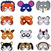 Produktbild Ouinne 12 Stück Tiermasken, Eva Animal Masks Kindermasken Schaumstoff Masken für Requisiten Dress-Up Party Zubehör