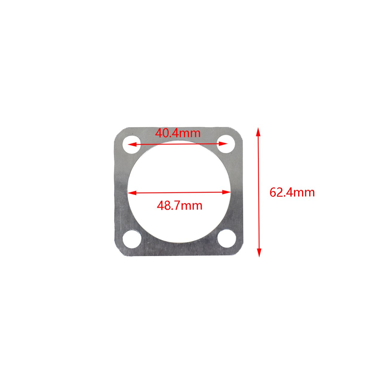 JRL CNC Tête de cylindre pour moteur Racing 66cc/80cc (Argent)