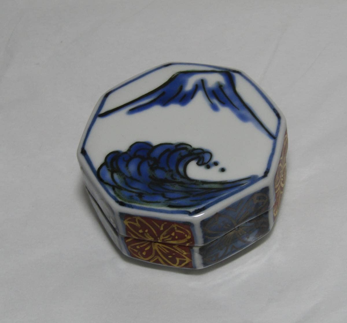 Amazon.co.jp: 《森本昇富士図八角香盒紙箱付》真物保証伊呂波窯新潟