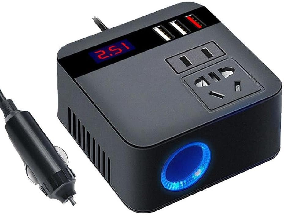 150W Car Power Inverter 12V/24V to 110V/220V Converter Car