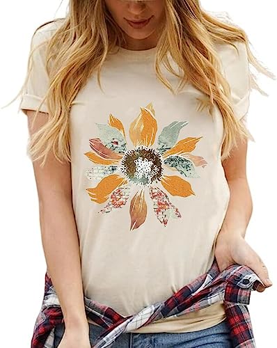 Women Boho Wildflowers Cottagecore Shirt Vintage Butterfly Floral Botanical Graphic Tees Garden Lover Tops2