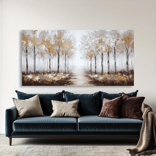 Tableau mural design salon et chambre - Impression sur toile style abstrait moderne 75x150 - 3
