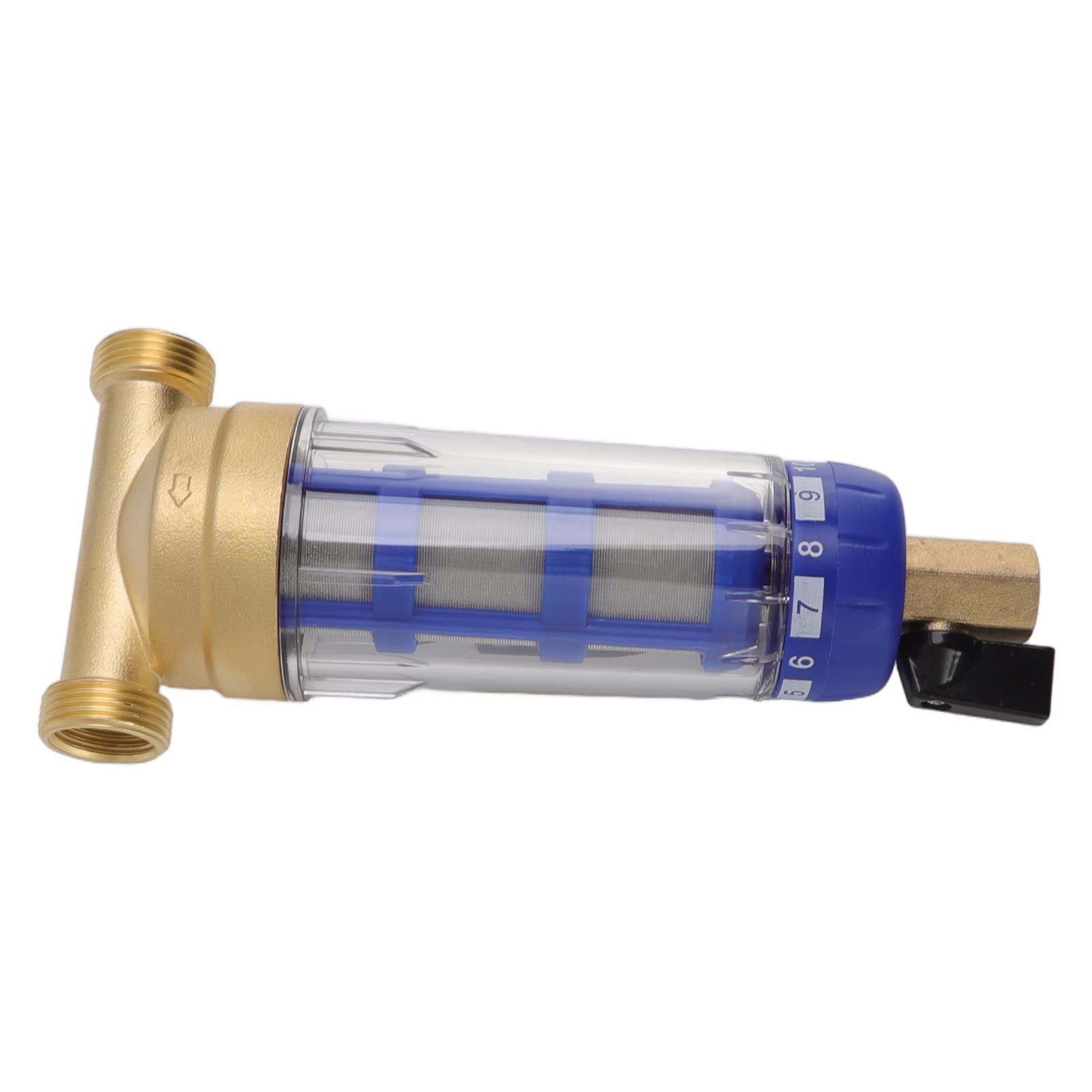 Filtro de Agua, Filtro de Agua de Sedimentos Giratorio Reutilizable, Filtro de Agua del Grifo, Filtro de Sedimentos Prefiltro de Agua de Rosca Externa para Filtro de Sedimentos