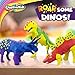 Creative Kids Dinosaur Air Dry Clay Kit for Kids - Build 3 Dinosaur Toys with Modeling Clay - Arts Crafts for Kids Ages 4-8 - Make Build Your Own Craft Dino STEM Models for Boys Girls