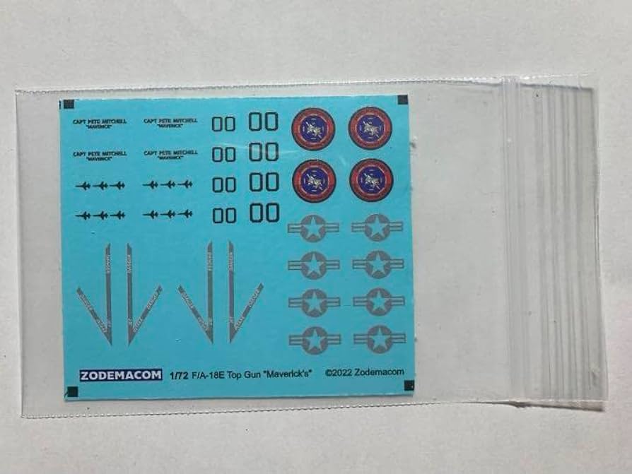 1/72 ハセガワ　F-18 ホーネット　トップガン　デカール 1/72 ハセガワ F-18 ホーネット トップガン デカール ハセガワ 1