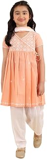 Fabindia Pink Cotton Chikankari 3pc Salwar Set Price In India