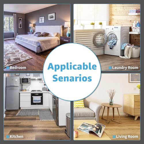 Image of Art3d 10-Pack Peel and Stick Vinyl Floor Tiles (10 Sq.Ft), Taupe Ash