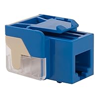 Vista 12 de ICC Conector Keystone de teléfono de grado de voz con IDC en línea (terminación Easier Termination), 6P6C RJ11, compatible con UL TAA para placa