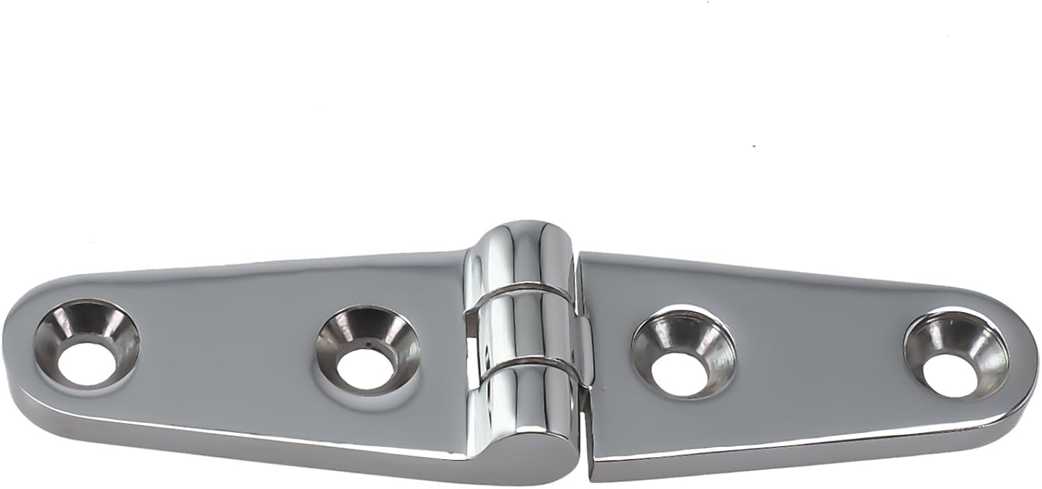 Boat Hinge 316 Stainless Steel Casting Hinge Flat Hinge Cabinet Doors Window Cabinet Deck Flush Mount Yacht Boat Hardware