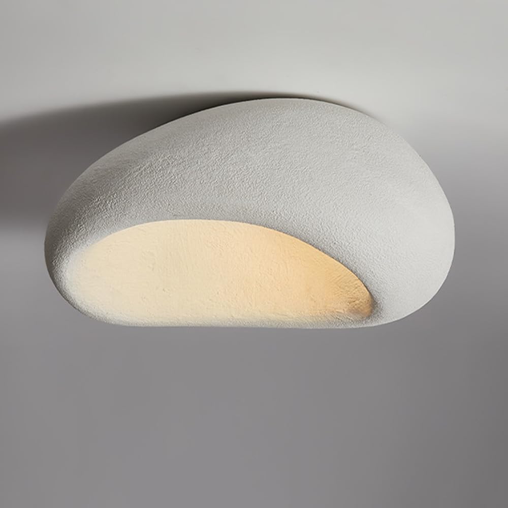 Plafonnier wabi sabi géométrique de 52 cm pour illuminer un salon chaleureux