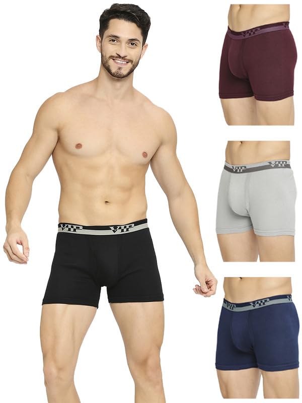vip Men's Cotton Solid (Pack of 4) (Ultra_Trunks_95_P4_Assorted-picture-21