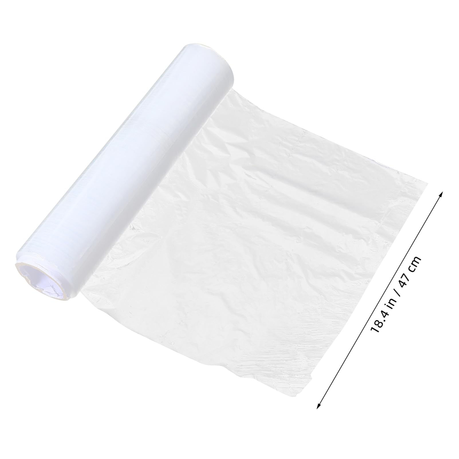 SEWACC Protective Film Roll Stretch Film High Elasticity 45cm Wide Shrink Wrap Self-Adhesive Cling Crystal Visibility Time and Money Saver